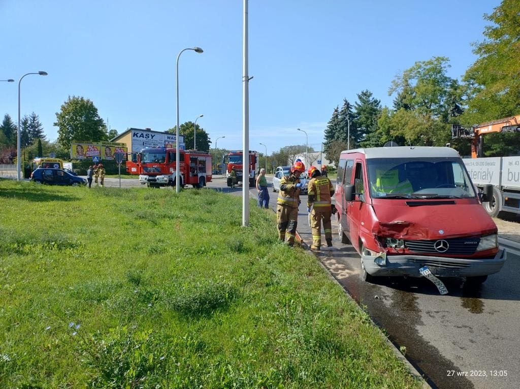 Wypadek w Sieradzu