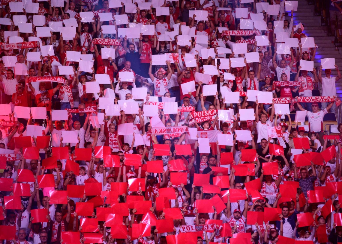 Awans Polek na Igrzyska w Paryzu mecz Polska Wlochy.55