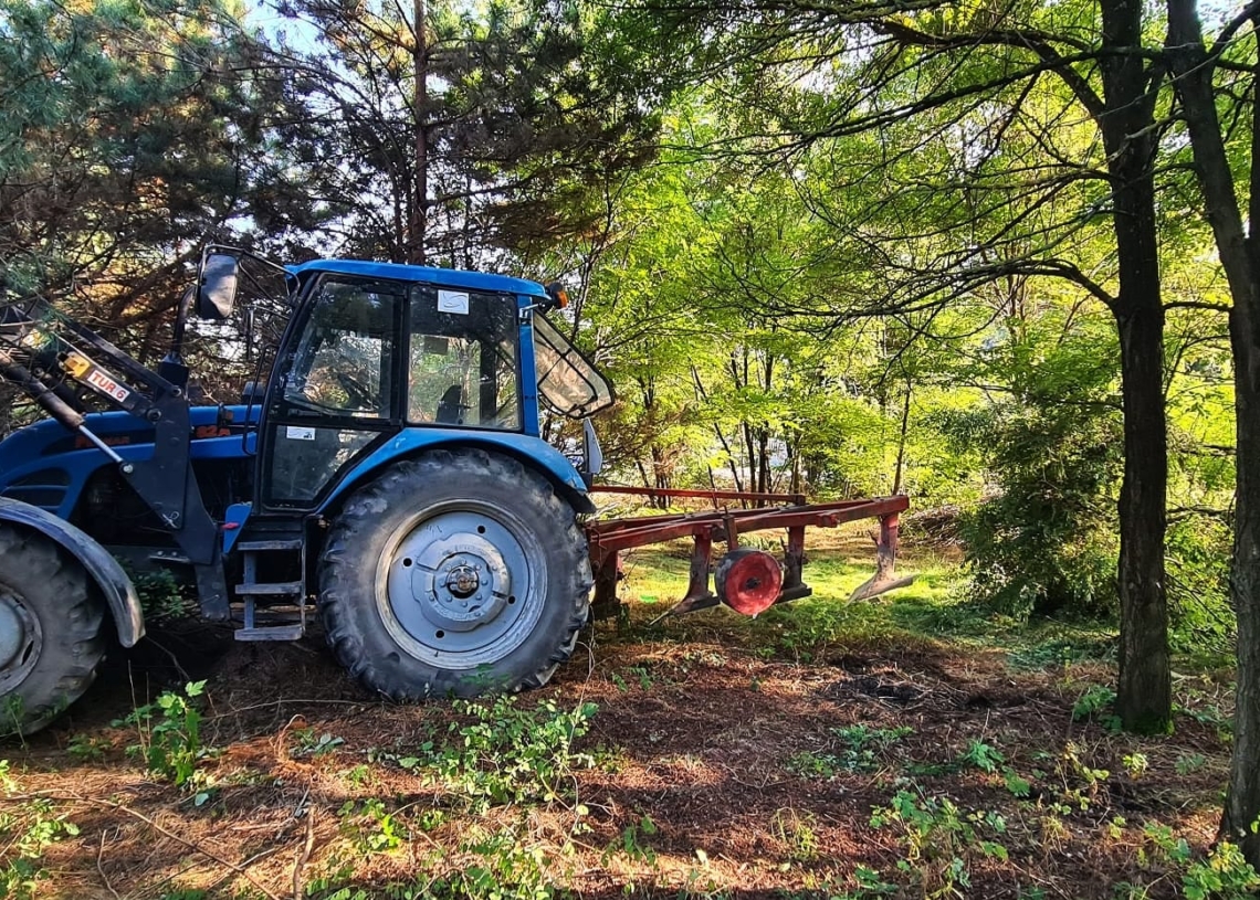 Wjechał traktorem w krzaki i zasnął w kabinie