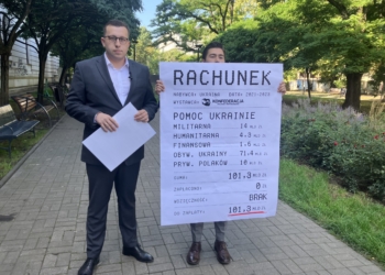 Konfederacja wystawia symboliczny rachunek Ukrainie