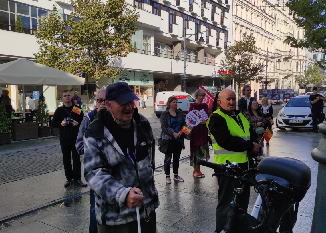 Protest Łódzkiego Stowarzyszenia Lokatorów. Przeciw dotkliwym skutkom polityki mieszkaniowej