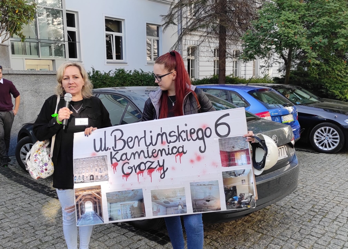 Protest Łódzkiego Stowarzyszenia Lokatorów. Przeciw dotkliwym skutkom polityki mieszkaniowej