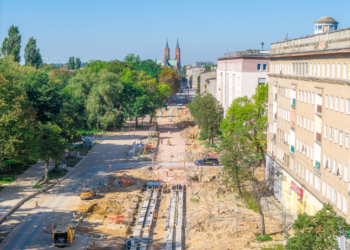 torowiska na ulicy Franciszkańskiej