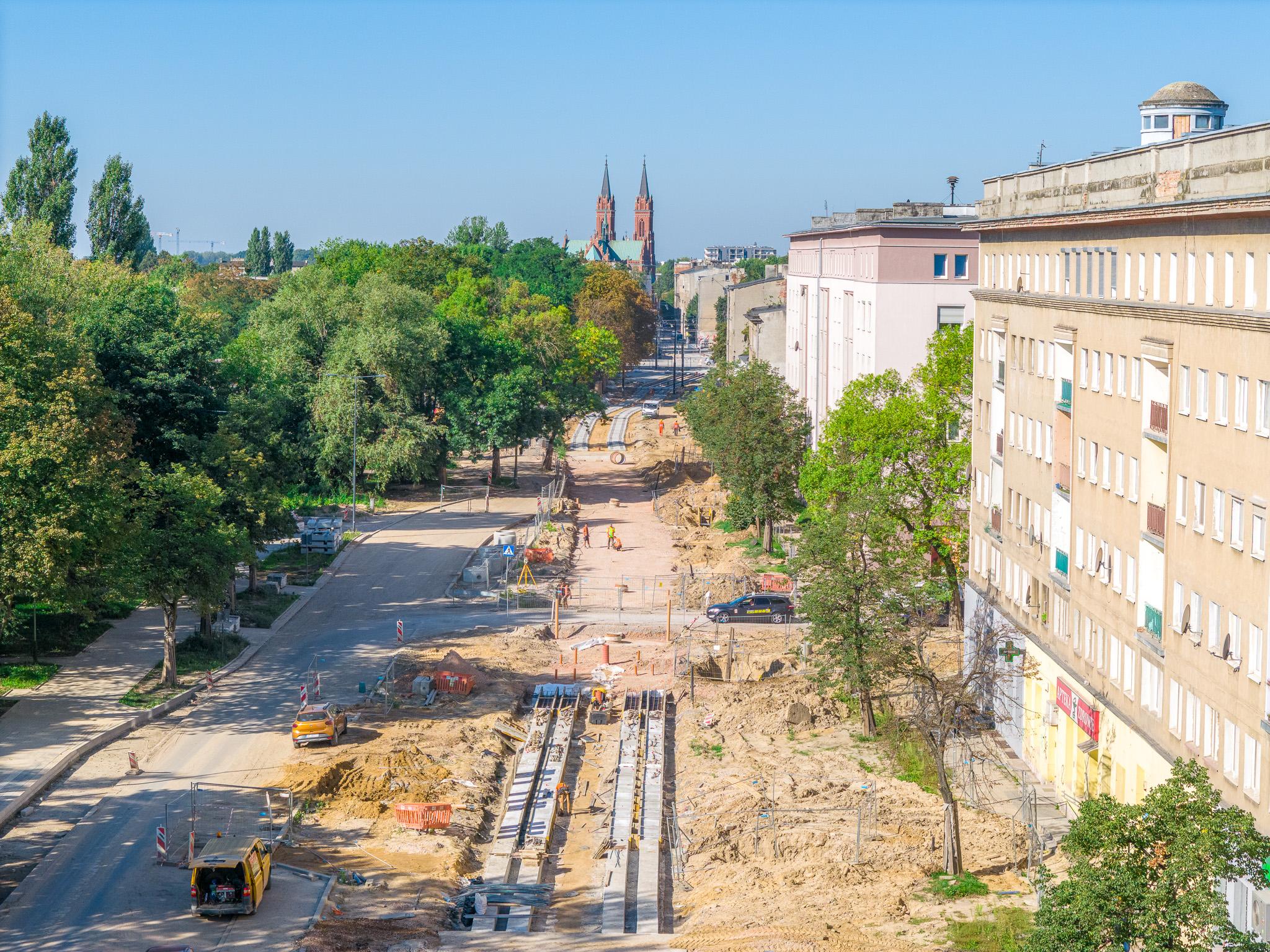 torowiska na ulicy Franciszkańskiej