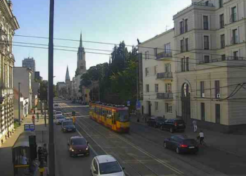 zatrzymanie ruchu tramwajowego na ulicy Piotrkowskiej
