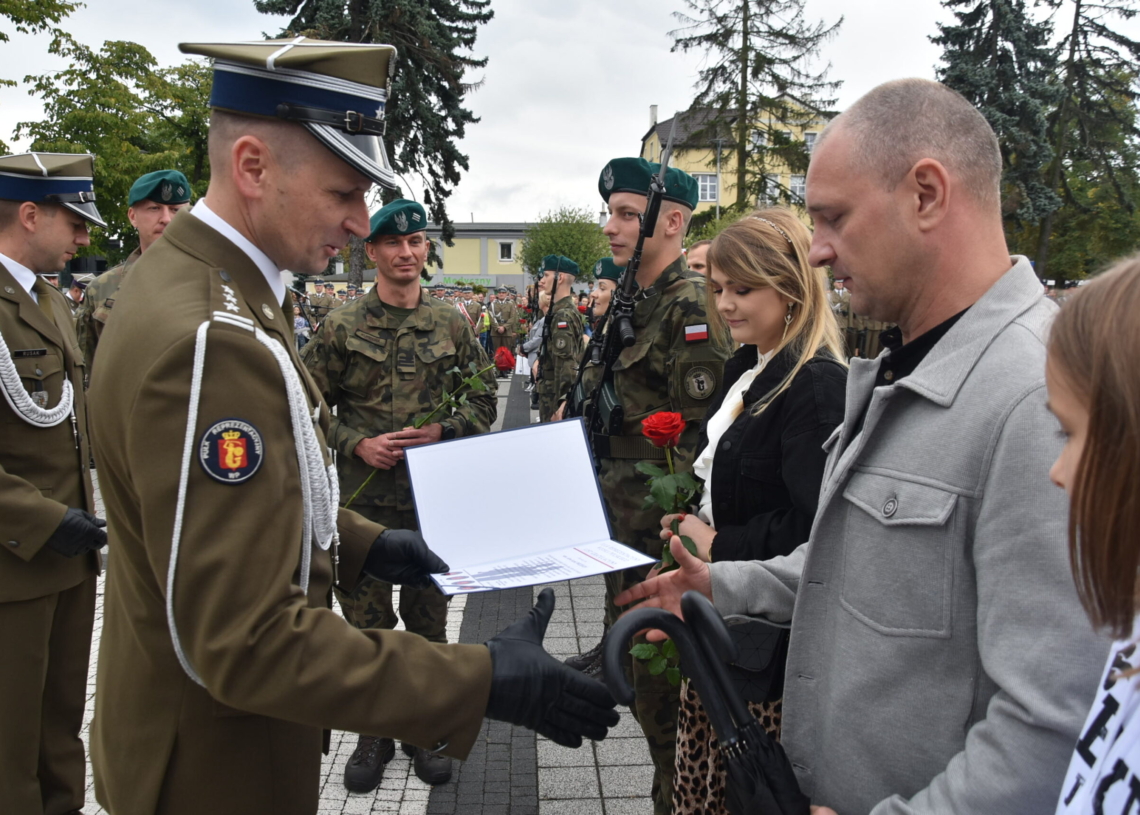 Przysięga wojskowa w Sieradzu