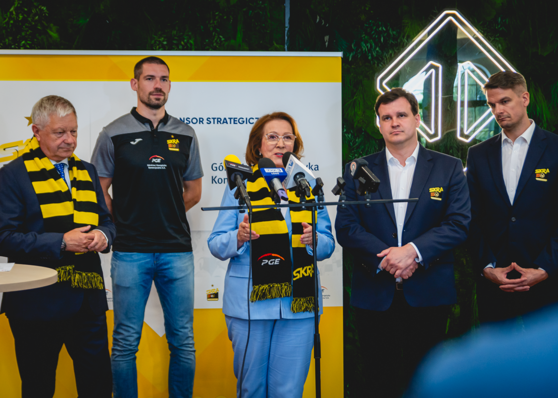 Drużyna PGE Skry Bełchatów z dofinansowaniem od ŁSSE