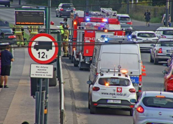 zatrzymanie ruchu tramwajowego na alei Włókniarzy