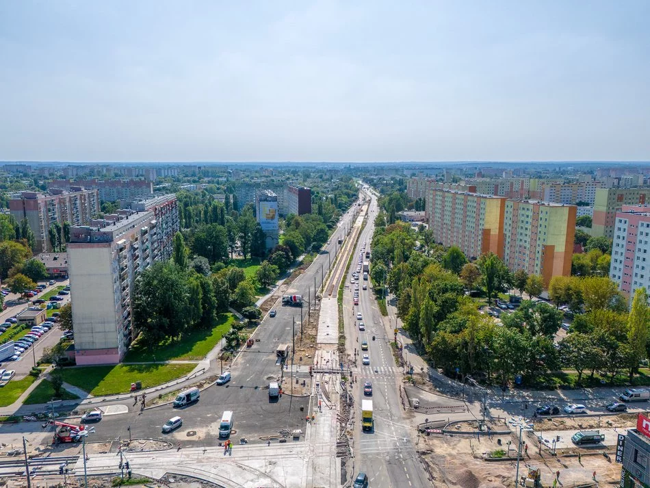 Zmiana organizacji ruchu na al. Śmigłego-Rydza i Krakowskiej w Łodzi 1 na alei Śmigłego-Rydza
