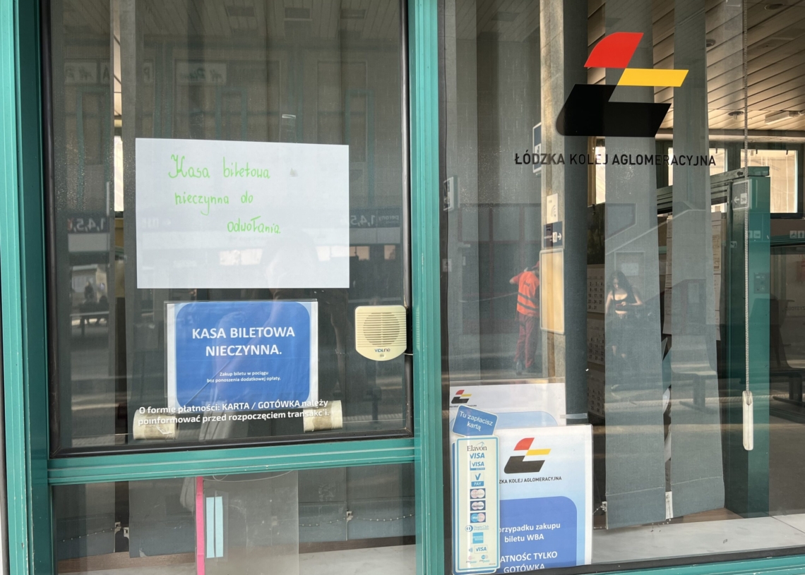 ŁKA zamknęła kasy na dworcu Łódź Kaliska