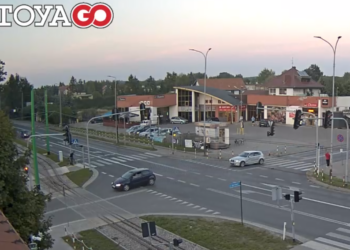 zatrzymanie ruchu tramwajowego w Ksawerowie