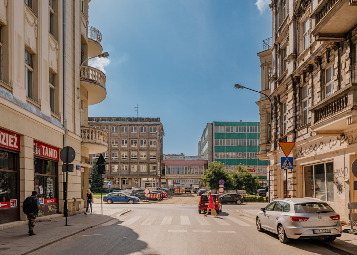 Budowa nowej drogi między ulicami Wschodnią i Sienkiewicza. Na razie zakończono korytowanie