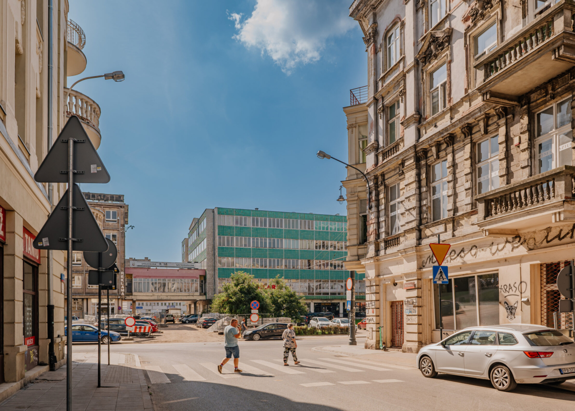Budowa nowej drogi między ulicami Wschodnią i Sienkiewicza. Na razie zakończono korytowanie