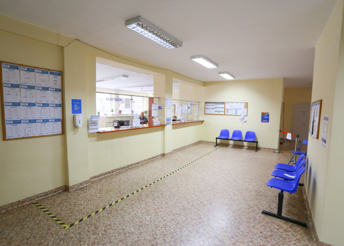 Remont przychodni przy ulicy Maratońskiej wkroczył w kolejny etap