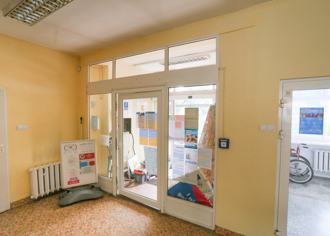 Remont przychodni przy ulicy Maratońskiej wkroczył w kolejny etap