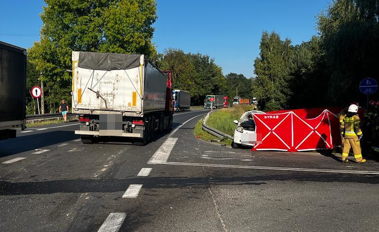 Śmiertelny wypadek na DK74
