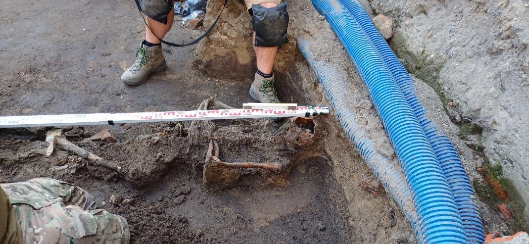 Szkielet na budowie przy Legionów. Fot.: UMŁ