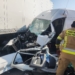 Wypadek na DK14 w Sosnowcu. Wjechał dostawczym citroenem w ciężarówkę 6 Wypadek na DK14 w Sosnowcu