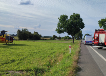 Wypadek na DK91 w gminie Ozorków