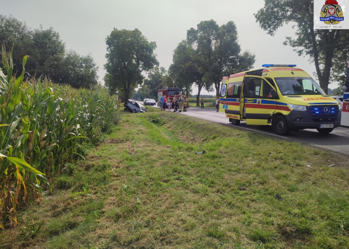 Wypadek na DK70 pod Skierniewicami