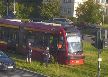 zatrzymanie ruchu tramwajowego na alei Wyszyńskiego