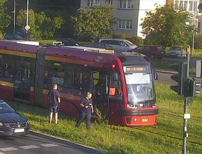 zatrzymanie ruchu tramwajowego na alei Wyszyńskiego
