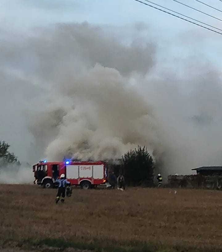 Pożar w Rossoszycy w powiecie sieradzkim