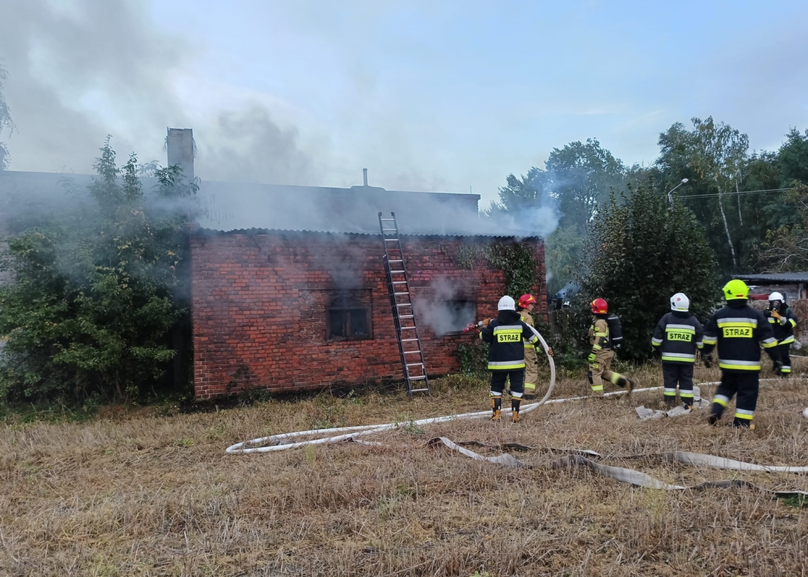 Pożar w Rossoszycy w powiecie sieradzkim