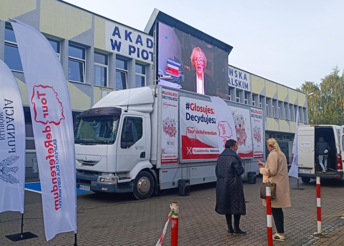Tour de referendum – kampania informacyjna również w Łódzkiem