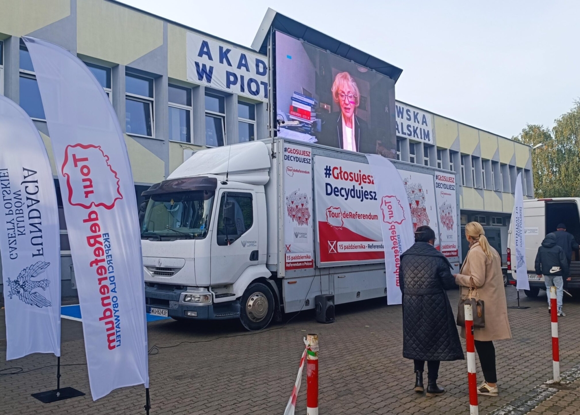 Tour de referendum – kampania informacyjna również w Łódzkiem