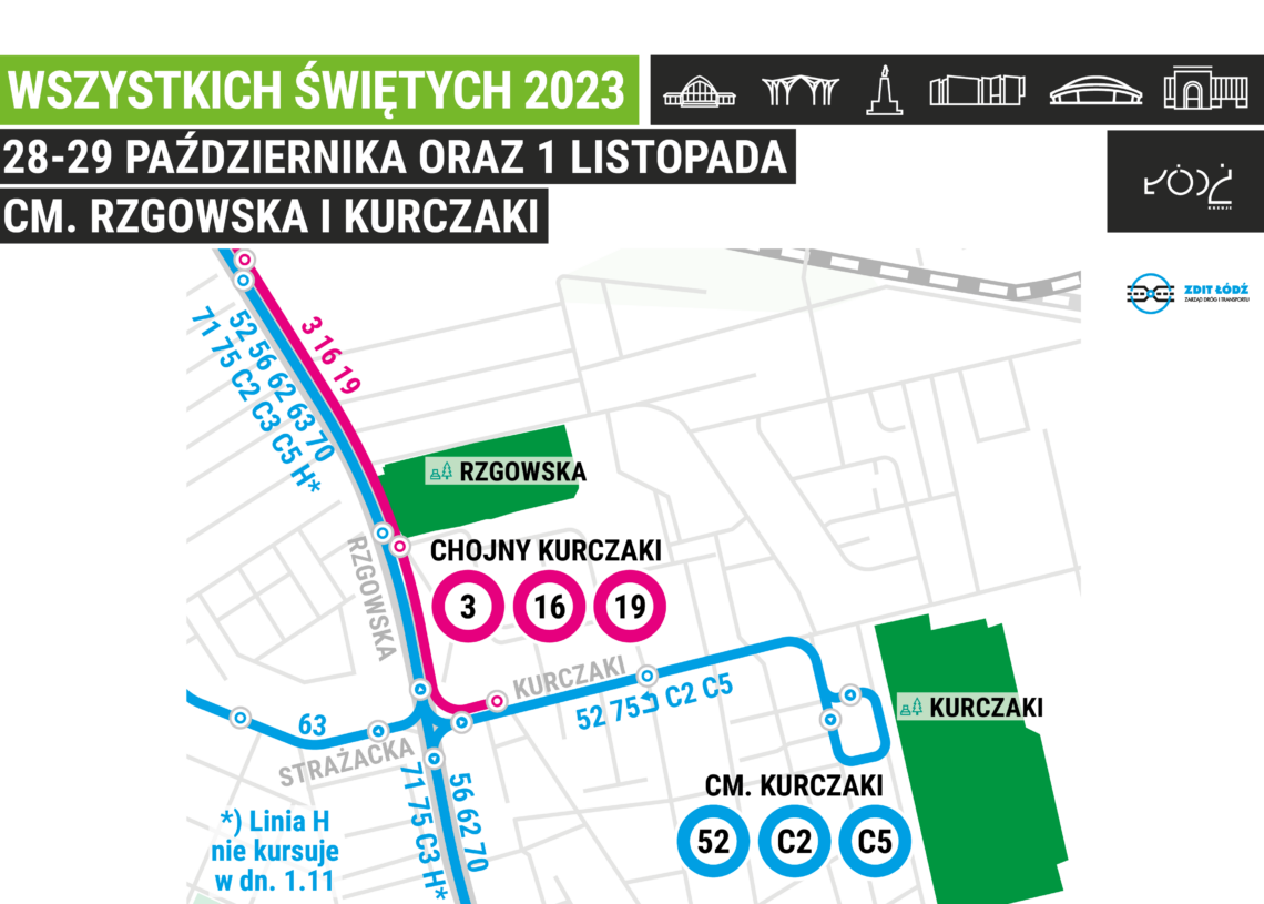 Jak dojechać na łódzkie cmentarze. Dowiezie do nich 8 linii specjalnych