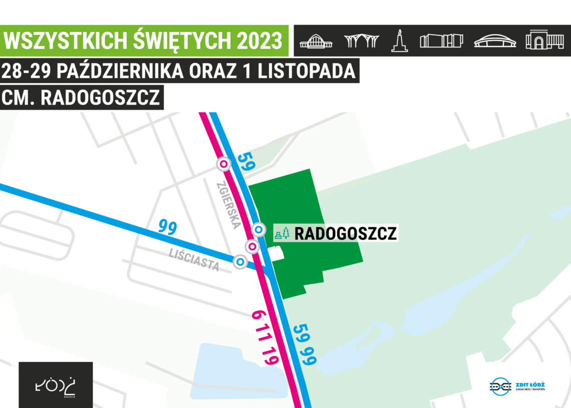 Jak dojechać na łódzkie cmentarze. Dowiezie do nich 8 linii specjalnych