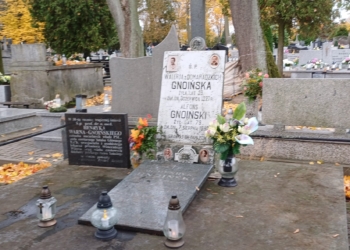 Grób prof. Henryka Gnoińskiego uporządkowany na Wszystkich Świętych