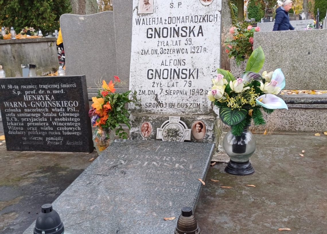 Grób prof. Henryka Gnoińskiego uporządkowany na Wszystkich Świętych