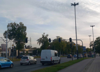 Awaria sygnalizacji świetlnej na ul. Pabianickiej w Łodzi