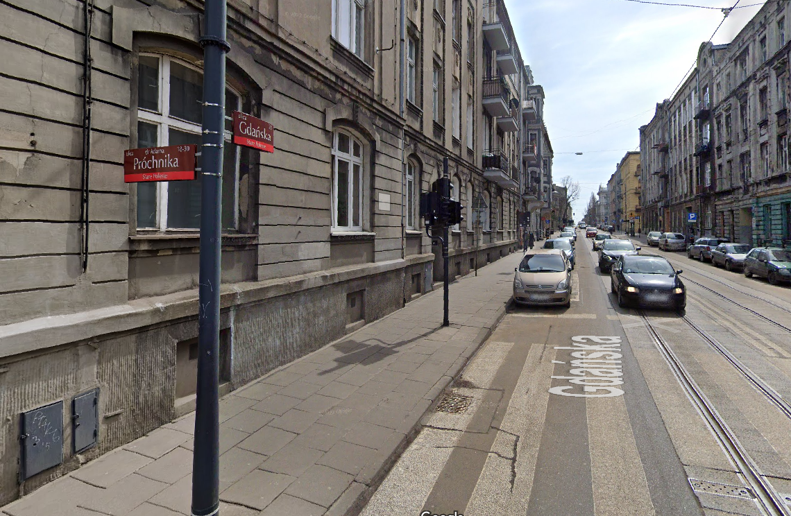 zatrzymanie ruchu tramwajowego na ulicy Gdańskiej