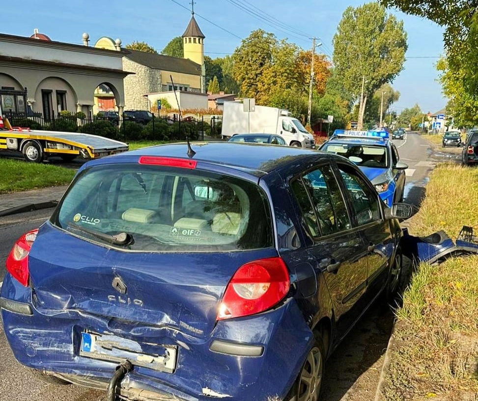 Wypadek w Radomsku. Zderzenie 3 aut 1 wypadek w Radomsku