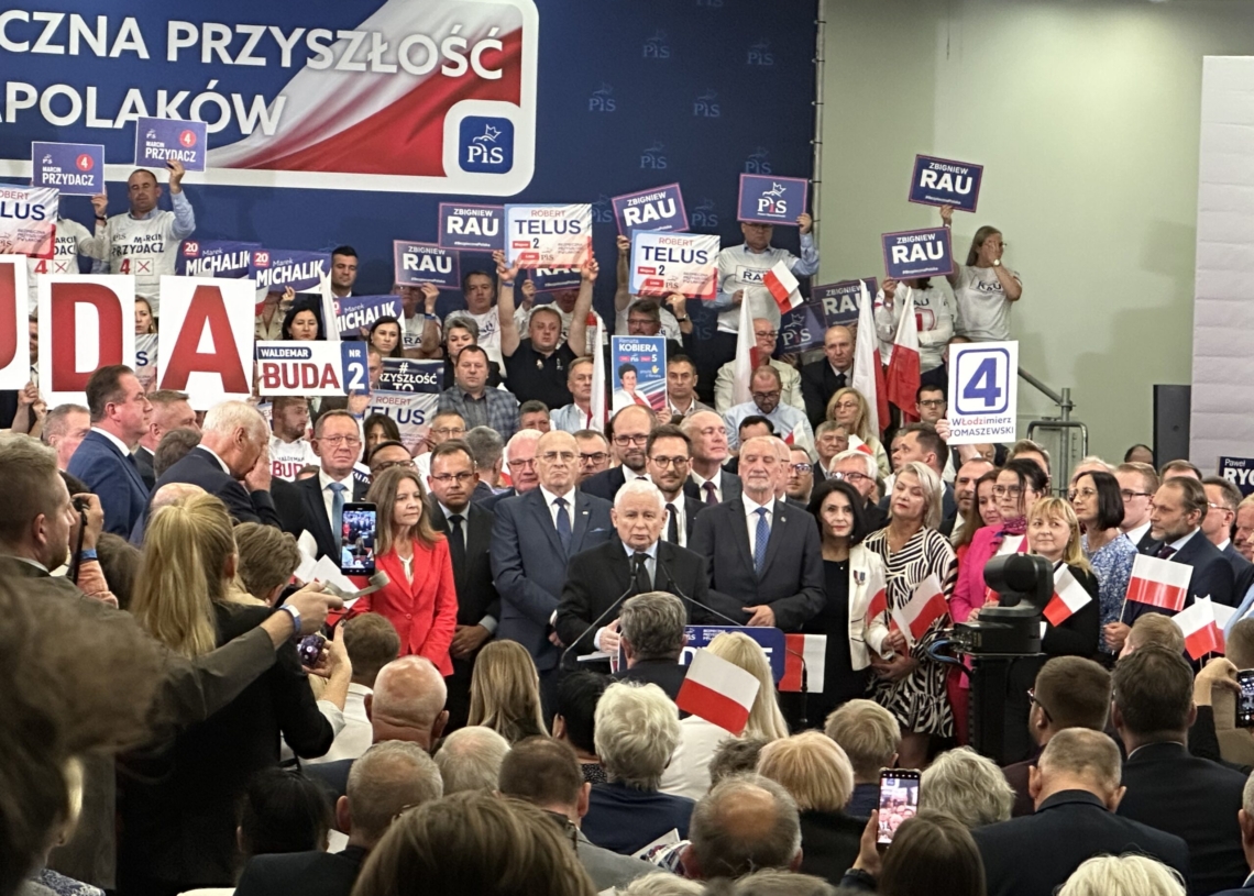 Konwencja Prawa i Sprawiedliwości w Łodzi z udziałem Jarosława Kaczyńskiego