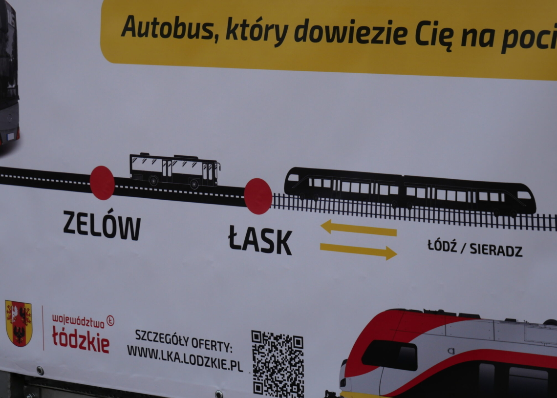 ŁKA przedłuża trasy kolejowe i odcinki obsługiwane autobusami. Najpierw odcinek Zelów-Łask