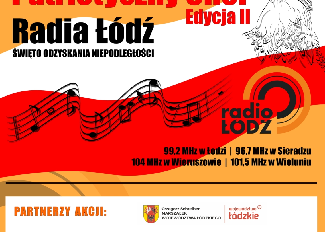 Największy w Łódzkiem „Patriotyczny Chór Radia Łódź” 1 Patriotyczny Chor II edycja baner 2 1