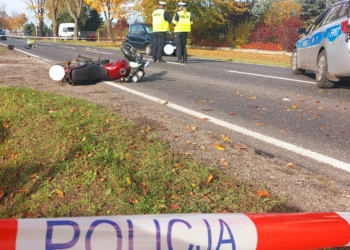 Wypadek na DW72 pod Rawą Mazowiecką