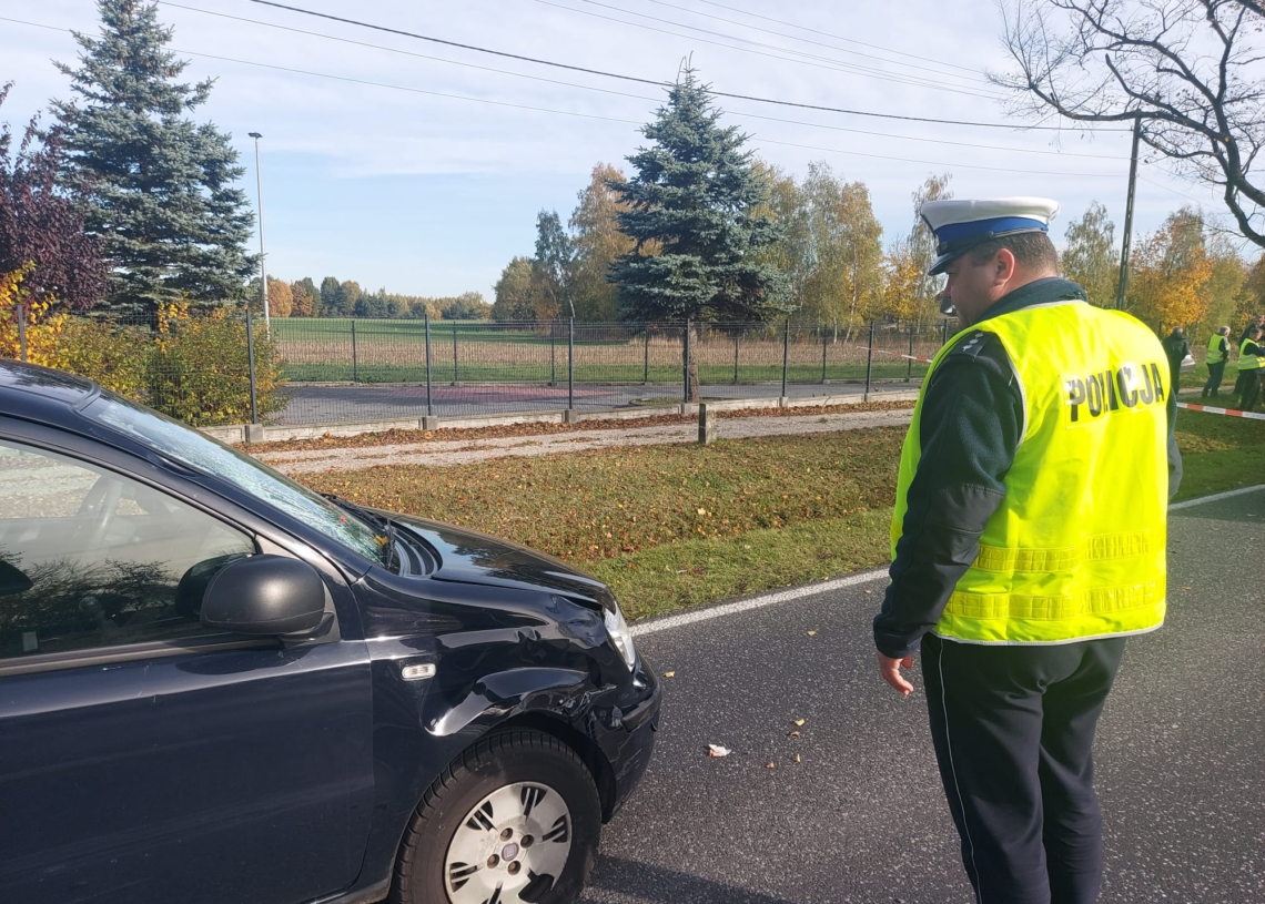 Wypadek na DW72 pod Rawą Mazowiecką
