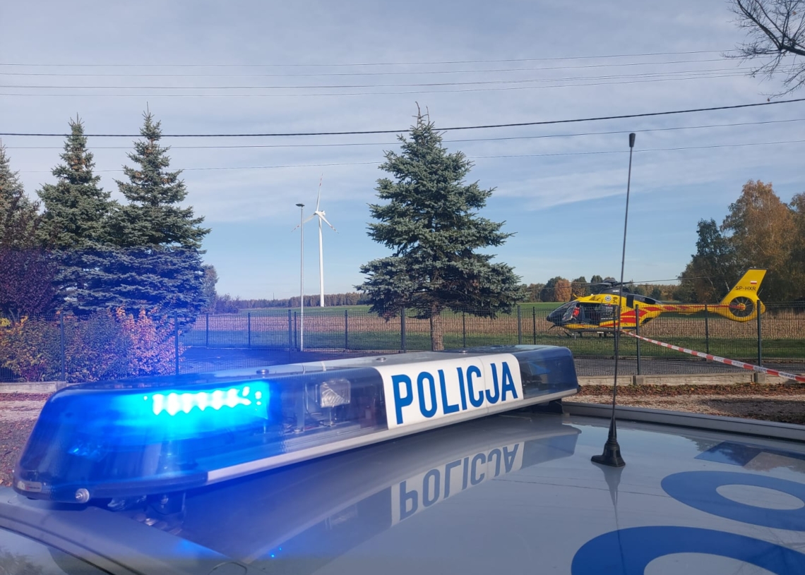 Wypadek na DW72 pod Rawą Mazowiecką