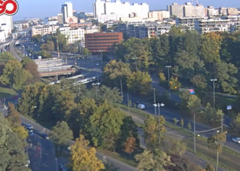 wypadek w tunelu na trasie WZ