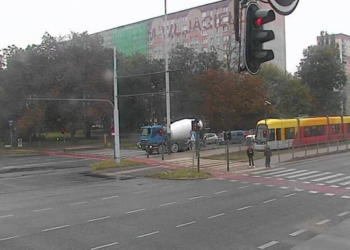 Zatrzymanie ruchu tramwajowego na ul. Zgierskiej