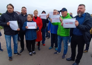 Mieszkańcy ulicy Moryca w Piotrkowie