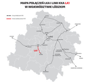 ŁKA przedłuża trasy kolejowe i odcinki obsługiwane autobusami. Najpierw odcinek Zelów-Łask
