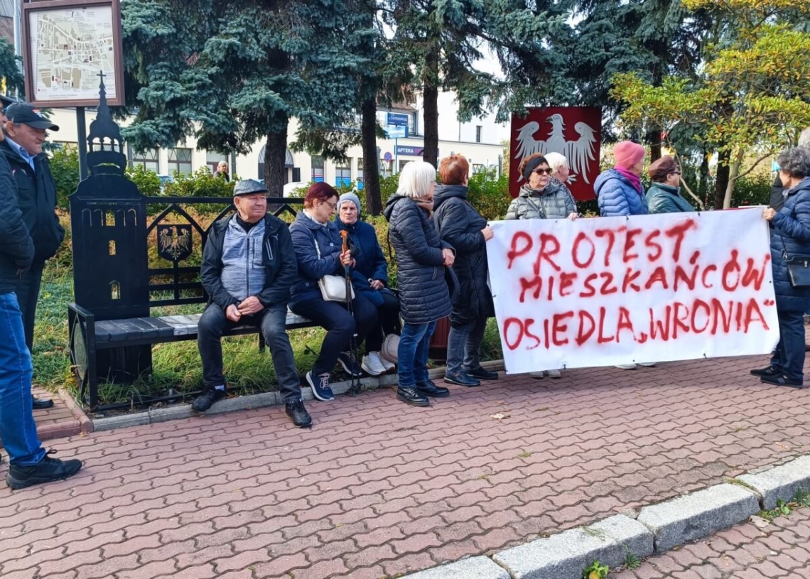 Piotrków: mieszkańcy osiedla Wronia protestują przeciwko betoniarni