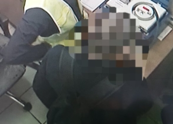 rowerzysta z 4 promilami. Fot.: wieruszow.policja.gov.pl