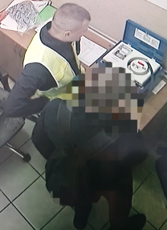 rowerzysta z 4 promilami. Fot.: wieruszow.policja.gov.pl